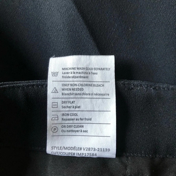 Vince Easy Pull On Full Length Pants Size 2 Black 6854 - Picture 8 of 8